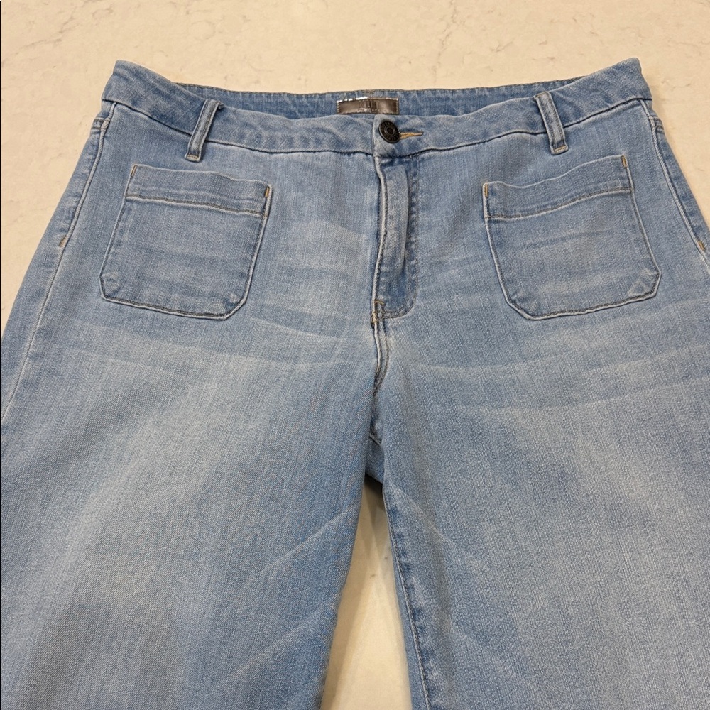 Kut from the Kloth Meg Wide Leg High‎ Rise Jeans Size 14 - Picture 7 of 11